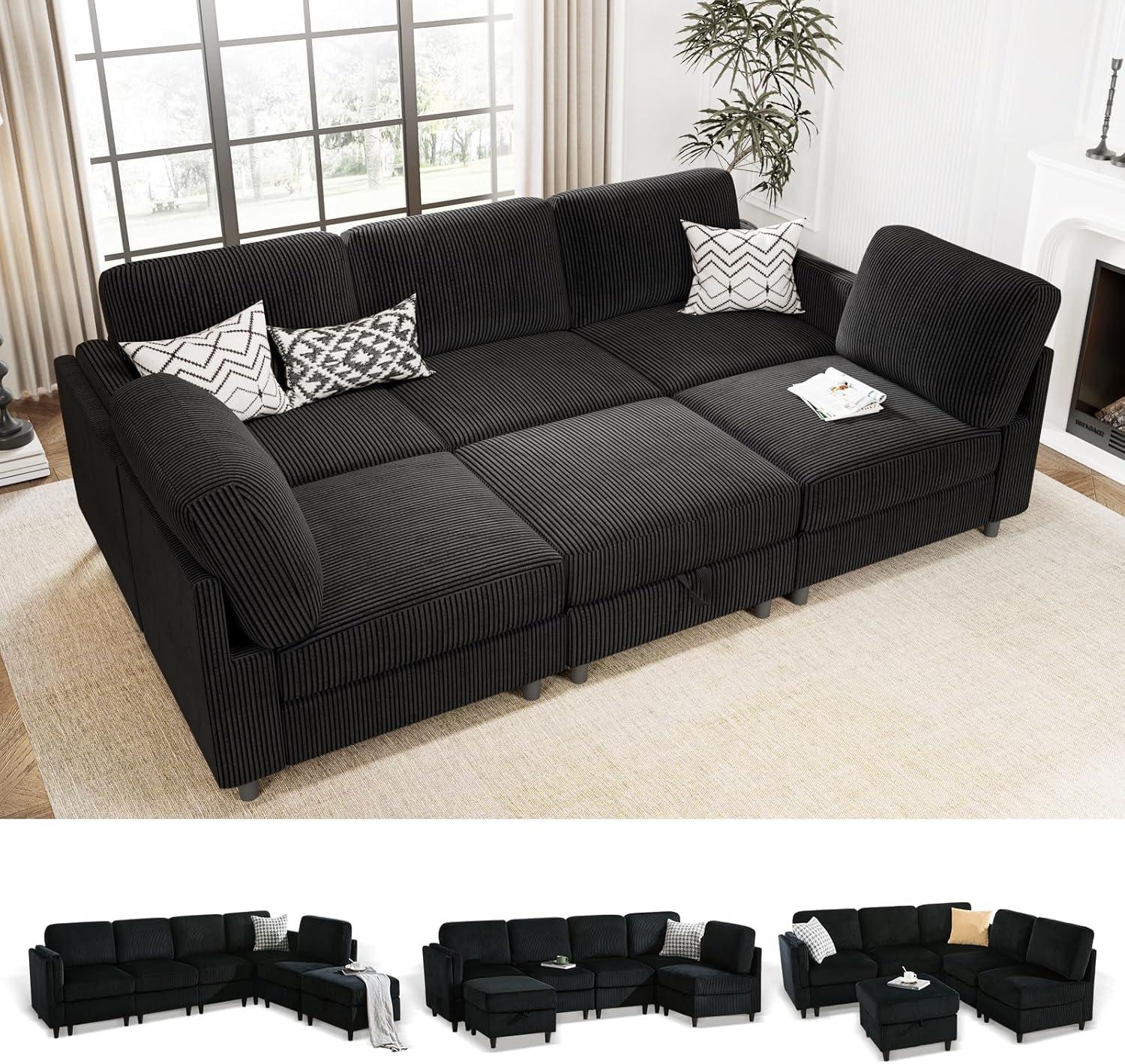 KKL Modular Sectional Sofa Bed Review: Stylish Comfort & Smart Storage