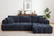 L Shaped Sectional Couch 108 Inch Chenille Fits Your Room