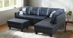 Leather L Shape Sectional 103 Button Tufted In Your Room