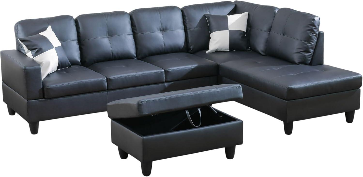 Leather L-Shape Sectional 103