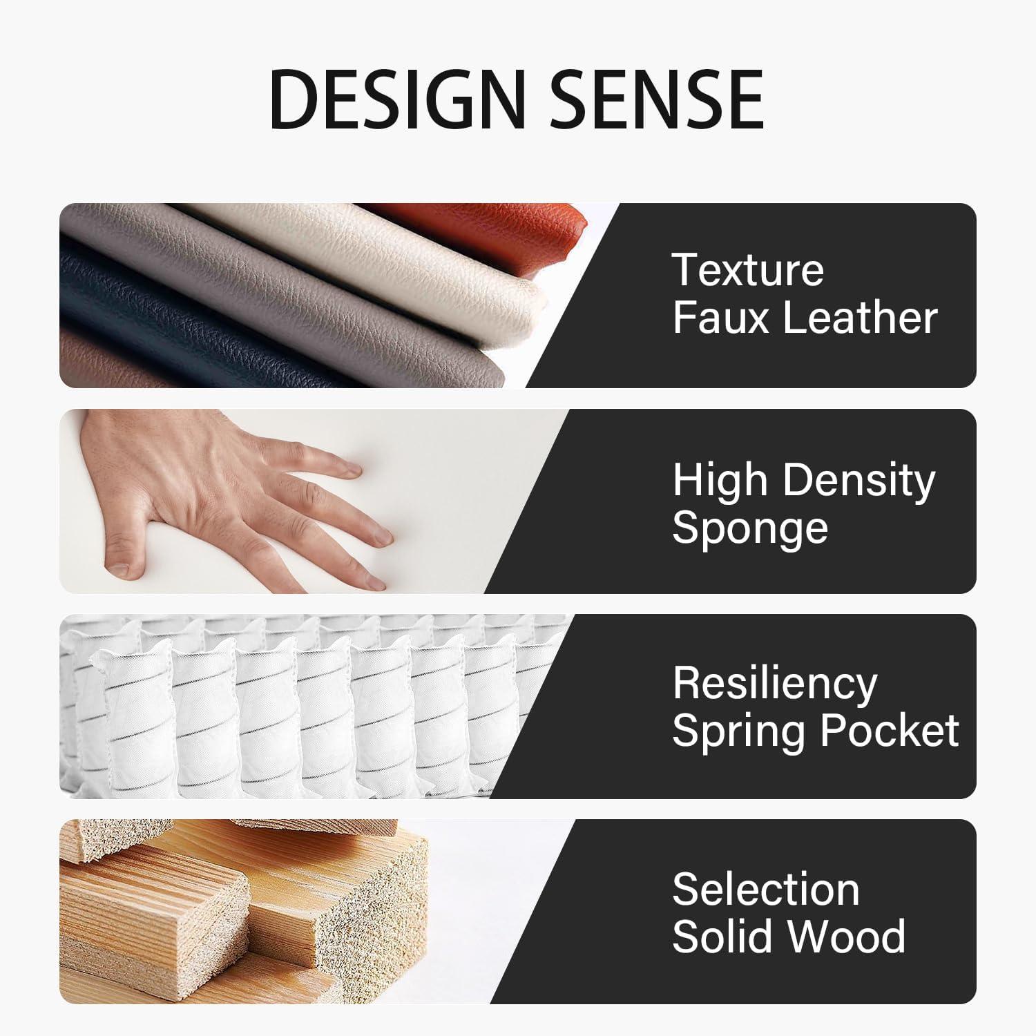 Leather L-Shape Sectional 103