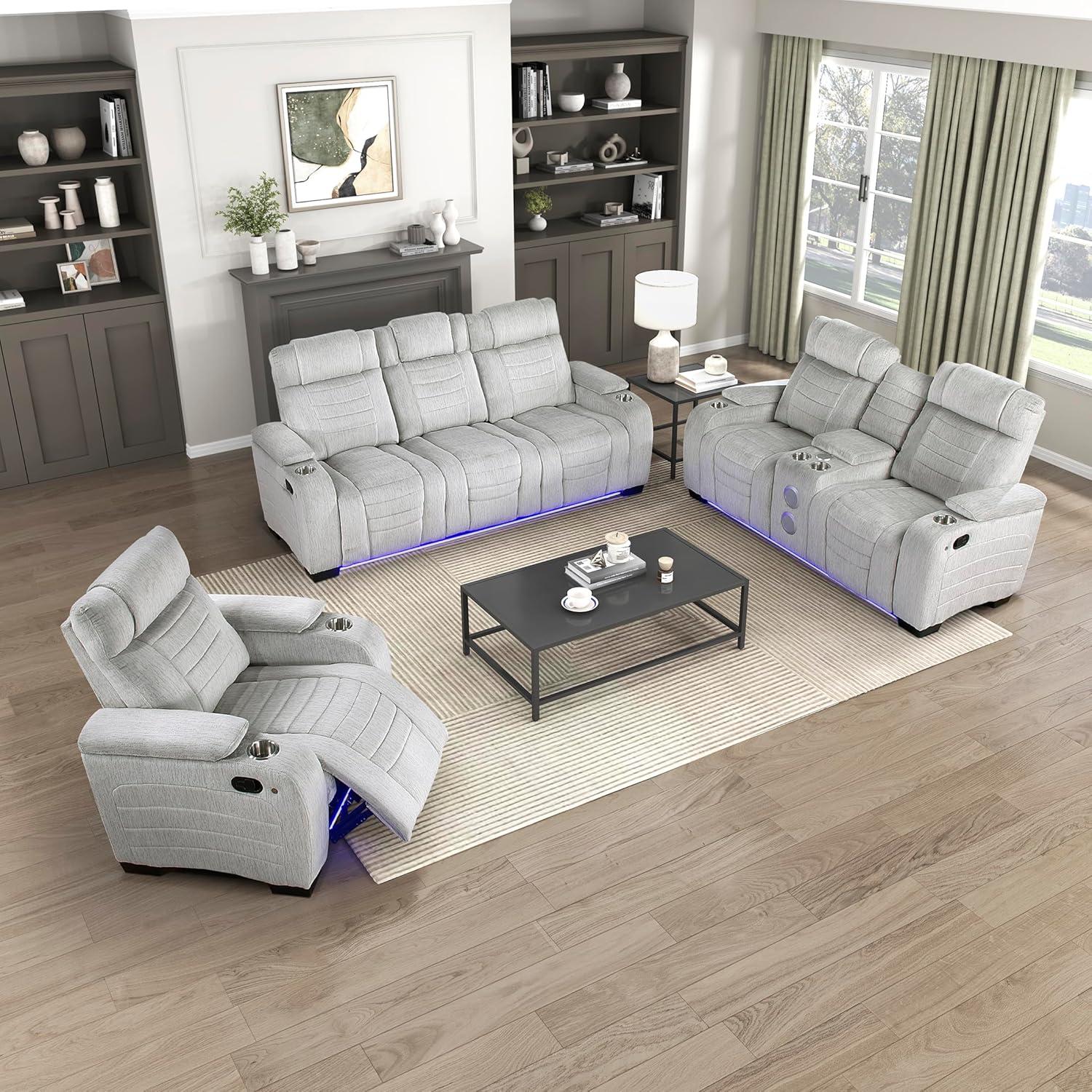 Lexicon 3 Piece Living Room Furniture Set How It Fits Your Space