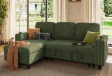 Linsy Home Green Sleeper Sofa Stylish Comfort Meets Smart Storage