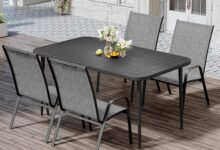 Making Outdoor Meals Cozy A Look At Jearey 5 Piece Patio Set