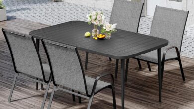 Making Outdoor Meals Cozy A Look At Jearey 5 Piece Patio Set