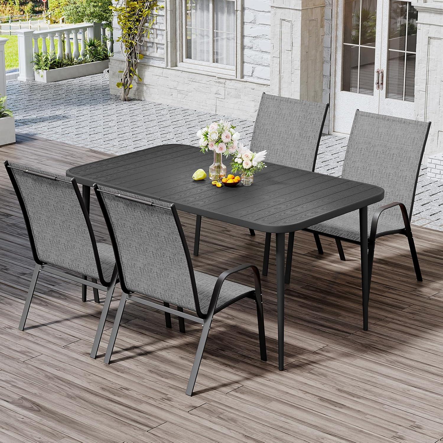 Making Outdoor Meals Cozy A Look At Jearey 5 Piece Patio Set