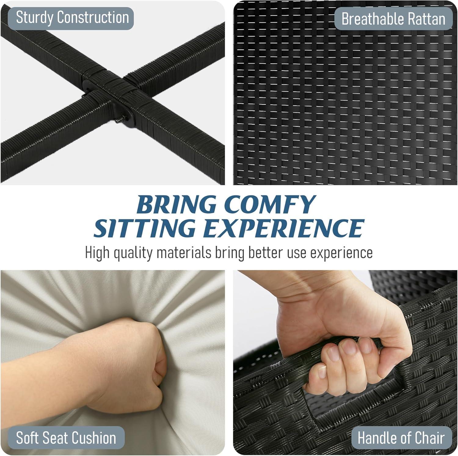 Maximizing Outdoor Comfort with LHBcraft's Space-Saving Patio Set