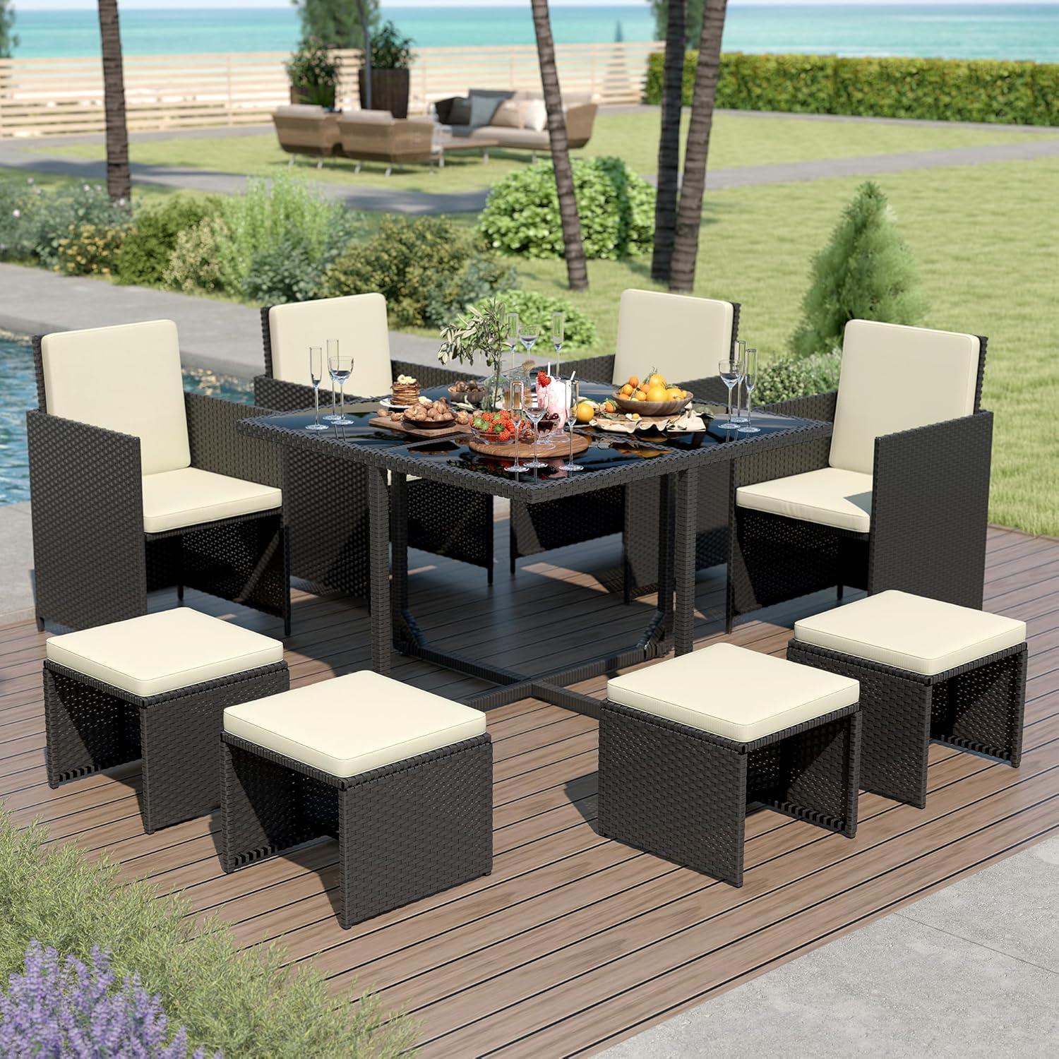 Maximizing Outdoor Comfort with LHBcraft's Space-Saving Patio set