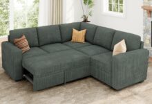 Maximizing Space And Comfort With A Modular Corduroy Sleeper Sofa