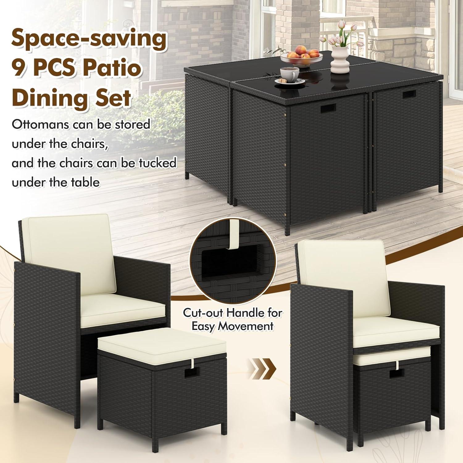 Maximizing Space and Comfort with Tangkula's Patio Set
