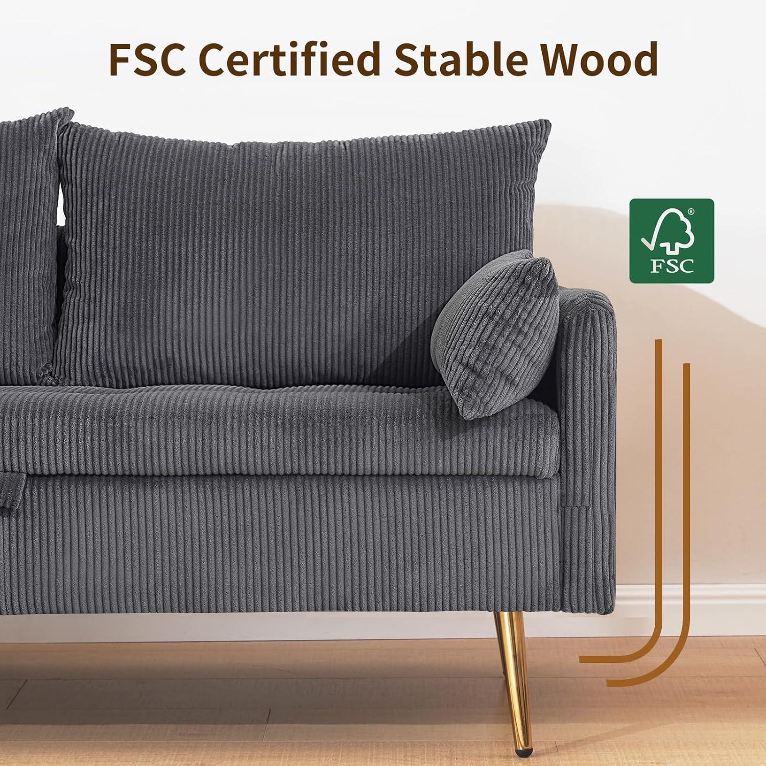 Maximizing Space with Furnimart's Cozy Corduroy 3-Piece Set