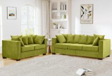 Mid Century Velvet Sofa Set With Storage Comfort And Style Combined