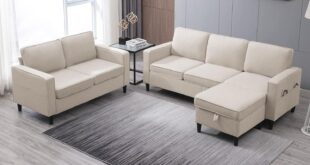 Mjkone 3 Pcs Living Room Furniture Set Fits Your Apartment