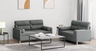 Modern Dark Gray Sofa Set Comfort And Style For Our Living Room
