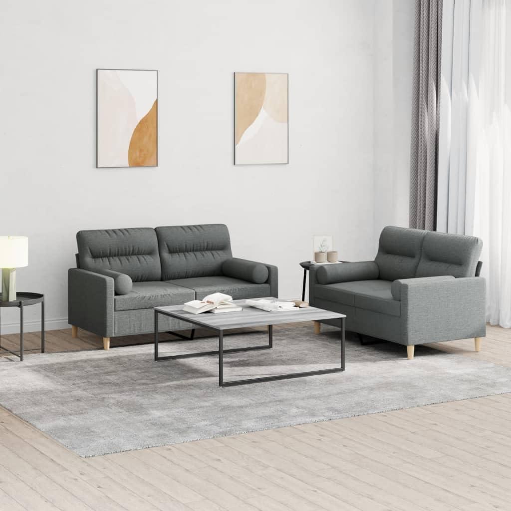 Modern Dark Gray Sofa Set Comfort And Style For Our Living Room