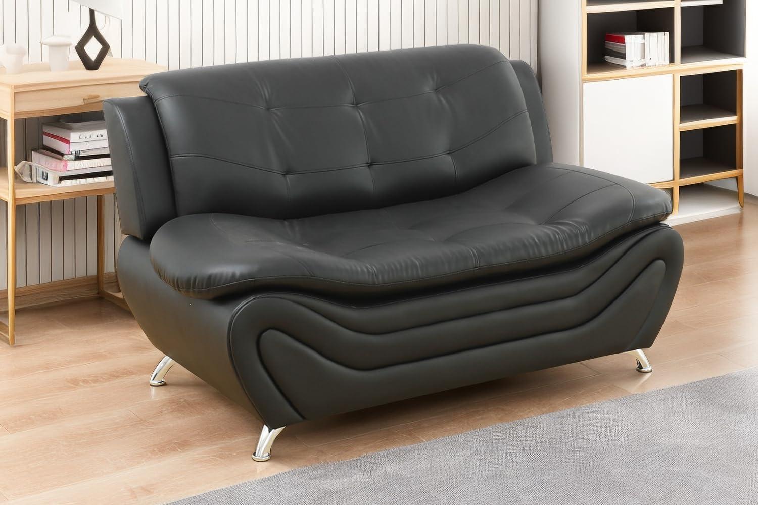 Modern Faux Leather Living Room Set Style Meets Comfort