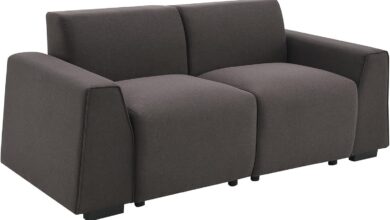 Modern Linen Loveseat Sofa Stylish Comfort For Any Space