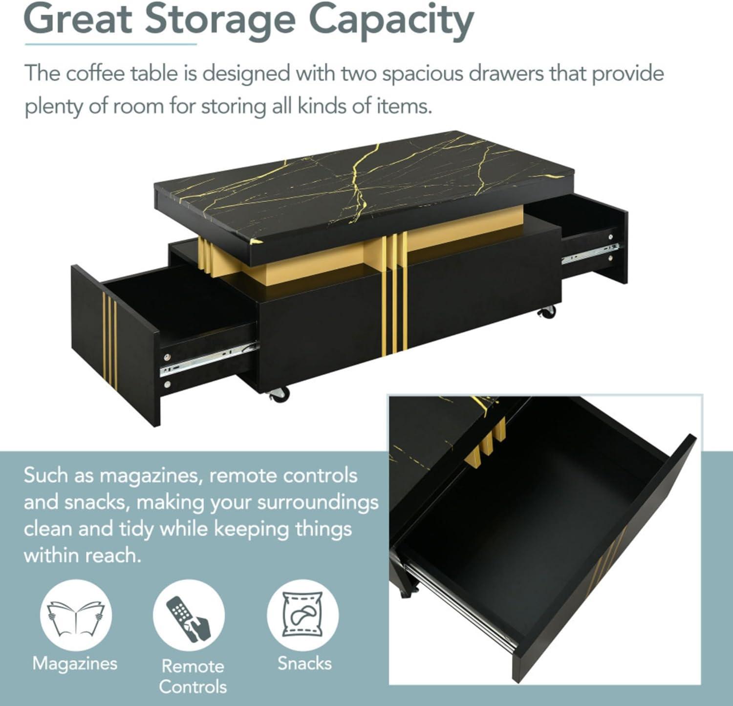 Modern Luxury TV Stand & Coffee Table: Style and Storage