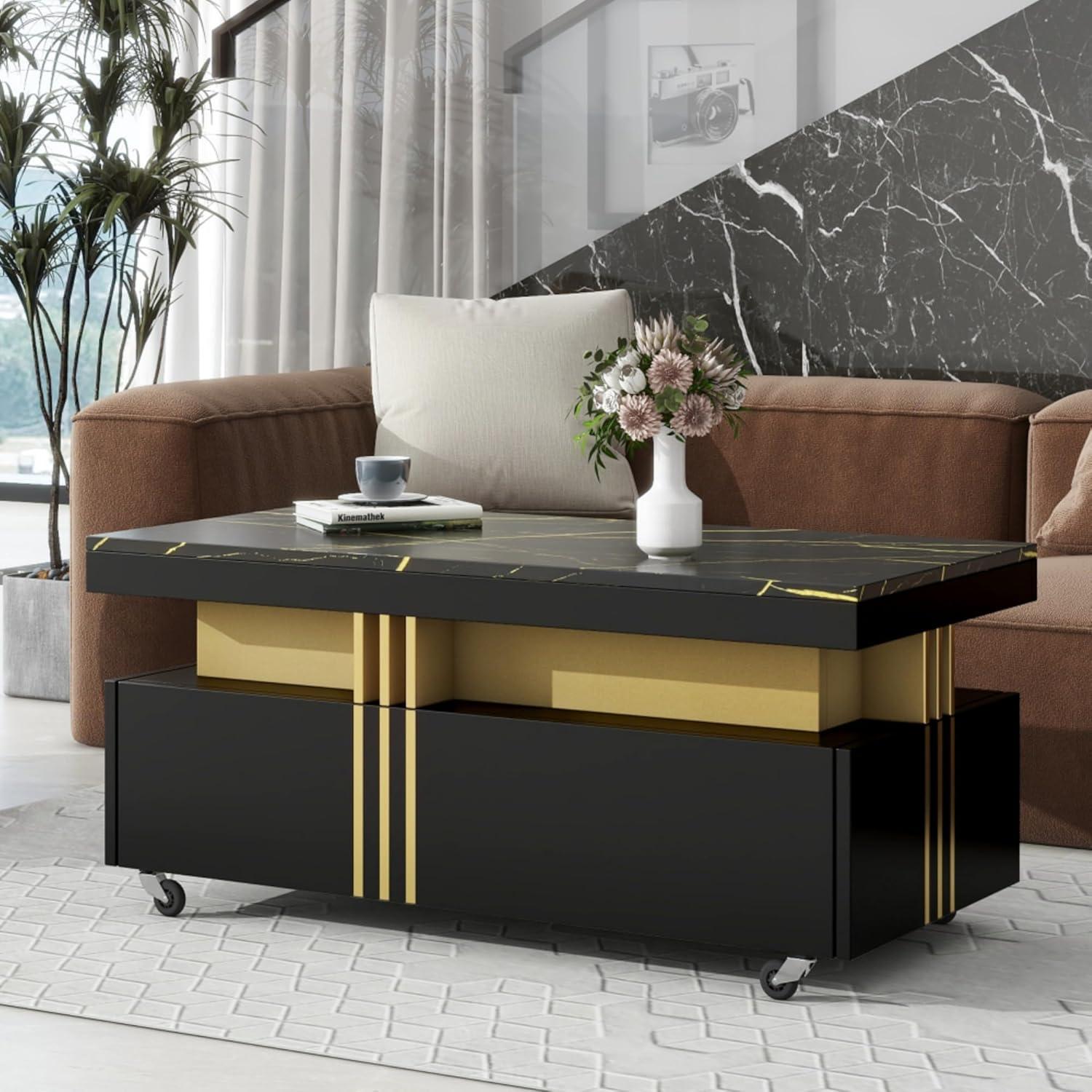Modern Luxury TV Stand & Coffee Table: Style and Storage