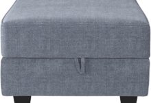 Modular Comfort Storage Exploring The Bluish Grey Ottoman Cube