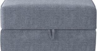 Modular Comfort Storage Exploring The Bluish Grey Ottoman Cube