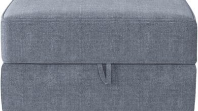 Modular Comfort Storage Exploring The Bluish Grey Ottoman Cube