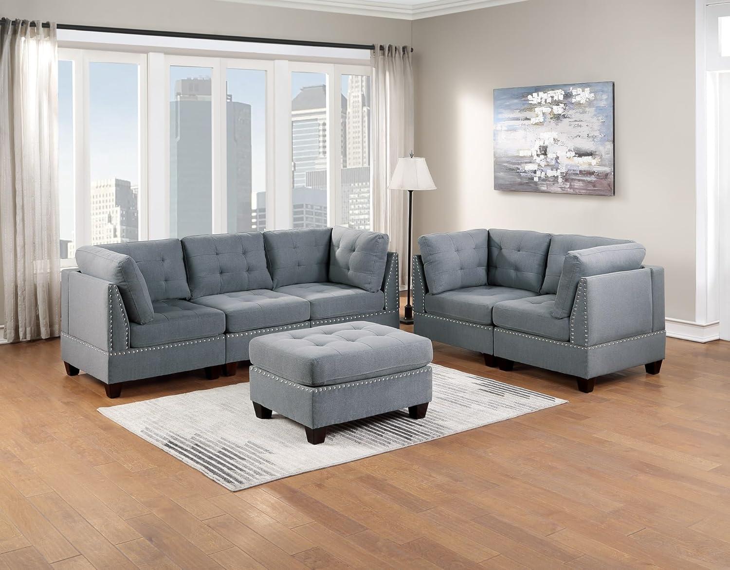 Modular Sofa Set 6pc Customize Seating For Your Space