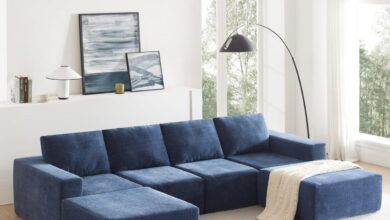 Modular U Shaped Chenille Sofa Stylish Comfort Meets Flexibility