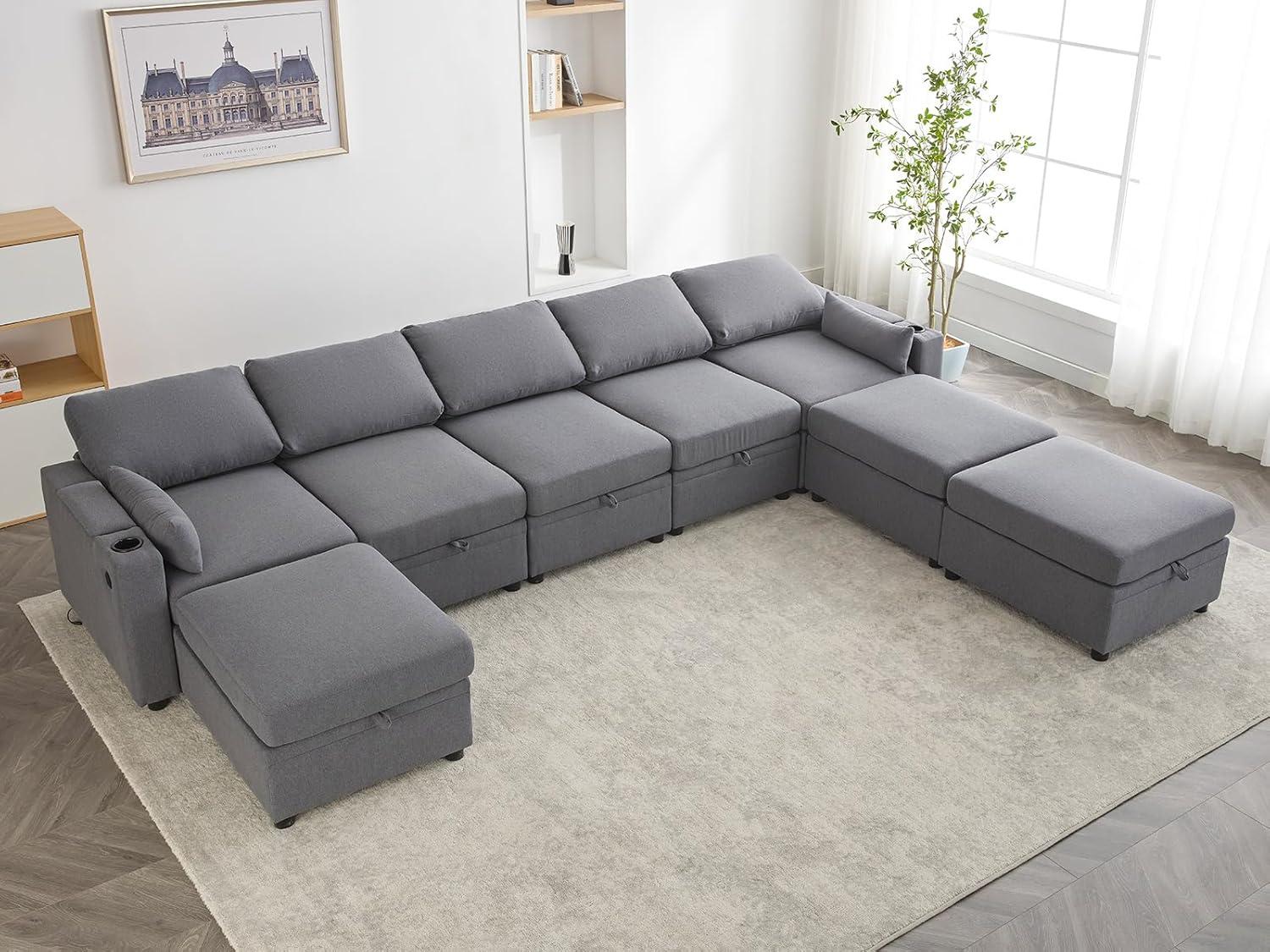 Ohaho Convertible Sectional Sofa Comfort Meets Smart Storage