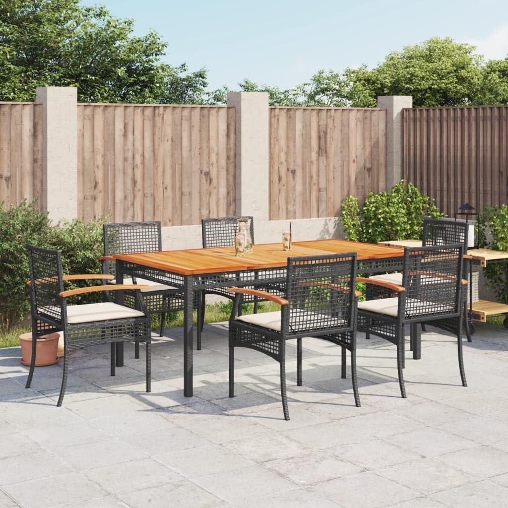 Patio Ready 7 Piece Rattan Dining Set Fits Your Patio Life