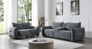 Power Recliner Sofa Set Comfort Meets Smart Living Room Style