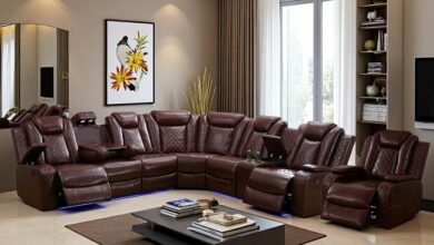 Power Reclining Sectional Sofa Set With Led Light For You