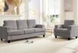 Puremind Chenille Sofa Set Comfort Meets Sleek Living Room Style