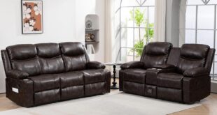 Relax And Unwind Exploring The Dual Recliner Sofa Set With Heat Massage
