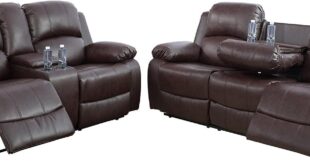 Relaxation Meets Style Exploring A Brown Bonded Leather Recliner Set
