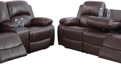 Relaxation Meets Style Exploring A Brown Bonded Leather Recliner Set