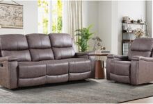 Relaxation Meets Style Exploring The Ebello Faux Leather Recliner Set