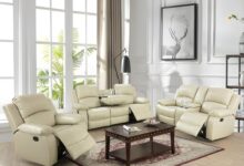 Relaxation Redefined Exploring The Beige Recliner Sofa Set Features