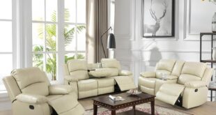 Relaxation Redefined Exploring The Beige Recliner Sofa Set Features