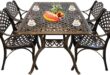 Relaxed Outdoor Dining Exploring The 5 Piece Cast Aluminum Patio Set