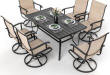Relaxing Evenings Ahead Pamapic Patio Set With Swivel Chairs