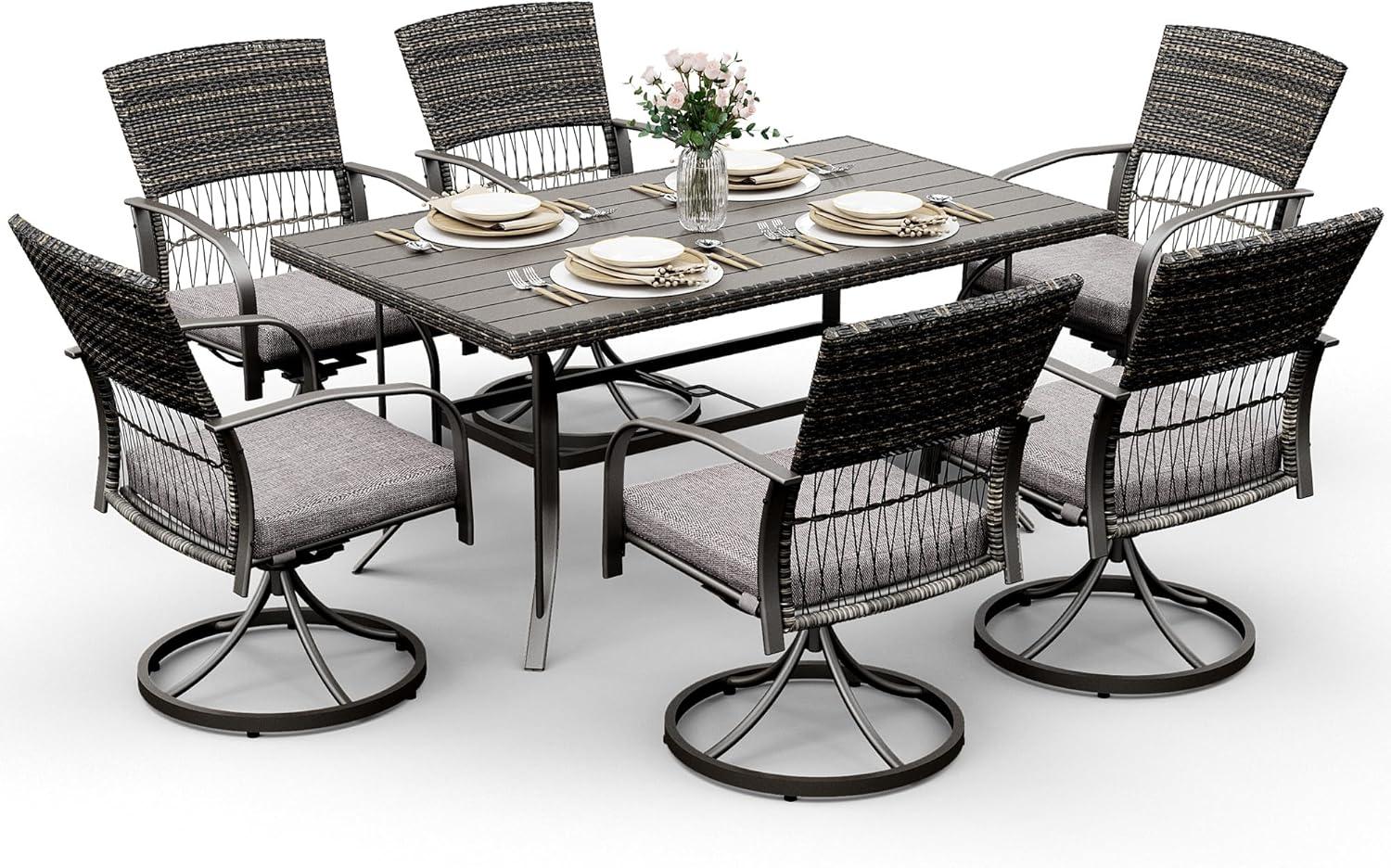 Relaxing Evenings Await Exploring A Stylish 7 Piece Patio Set