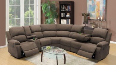 Relaxing In Style Exploring The Camel Reclining Sectional Sofa Set