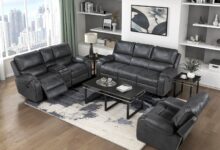 Relaxing In Style Exploring The Lexicon Grey Recliner Set