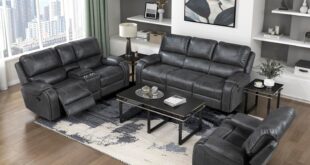 Relaxing In Style Exploring The Lexicon Grey Recliner Set