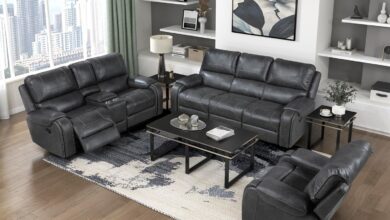 Relaxing In Style Exploring The Lexicon Grey Recliner Set