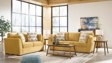 Roundhill Furniture Clareen Sunflower Set Fits Your Room