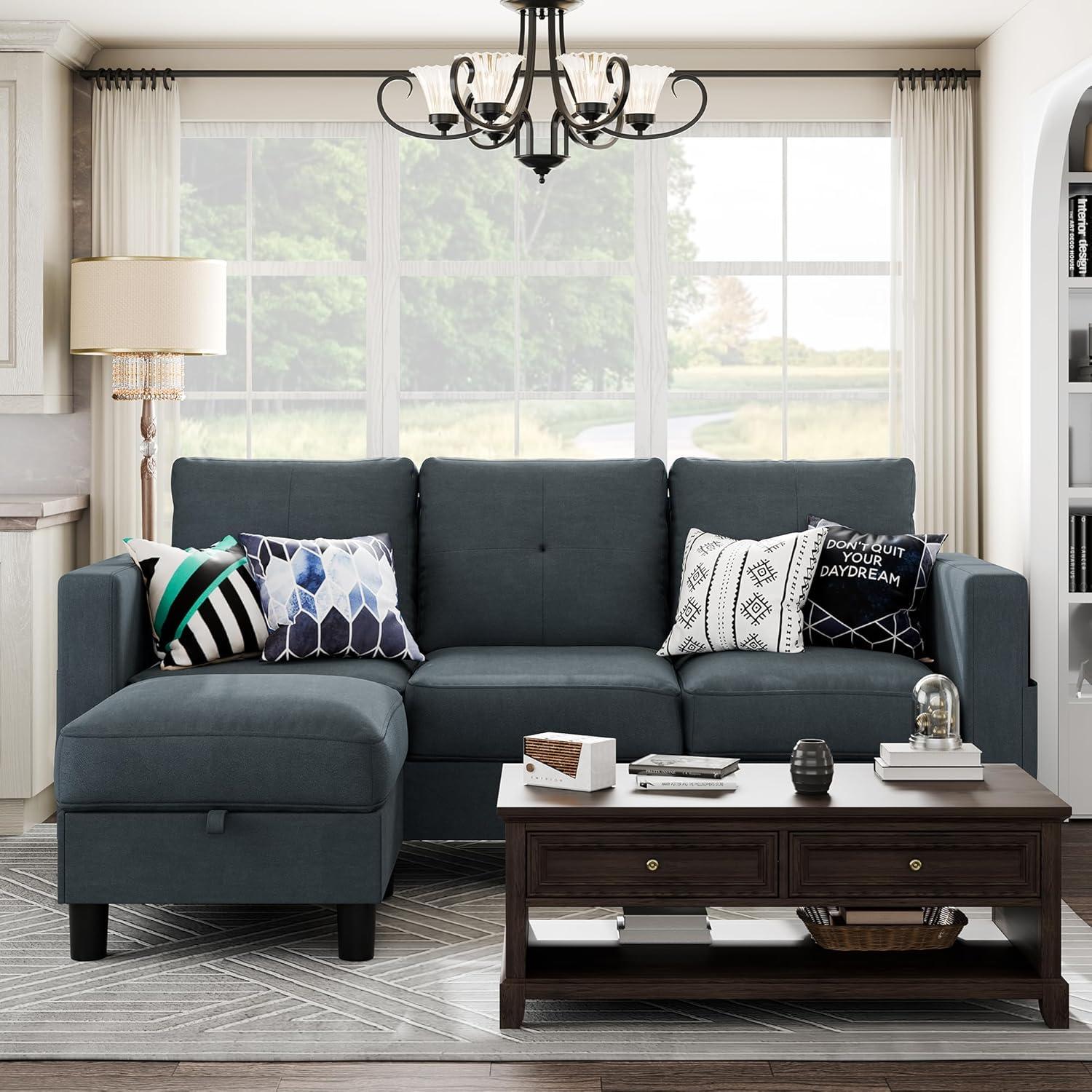 Shintenchi Convertible L Shaped Sectional Fits Your Space
