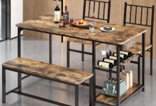 Smart Space Saving Dining Set With Built In Wine Storage