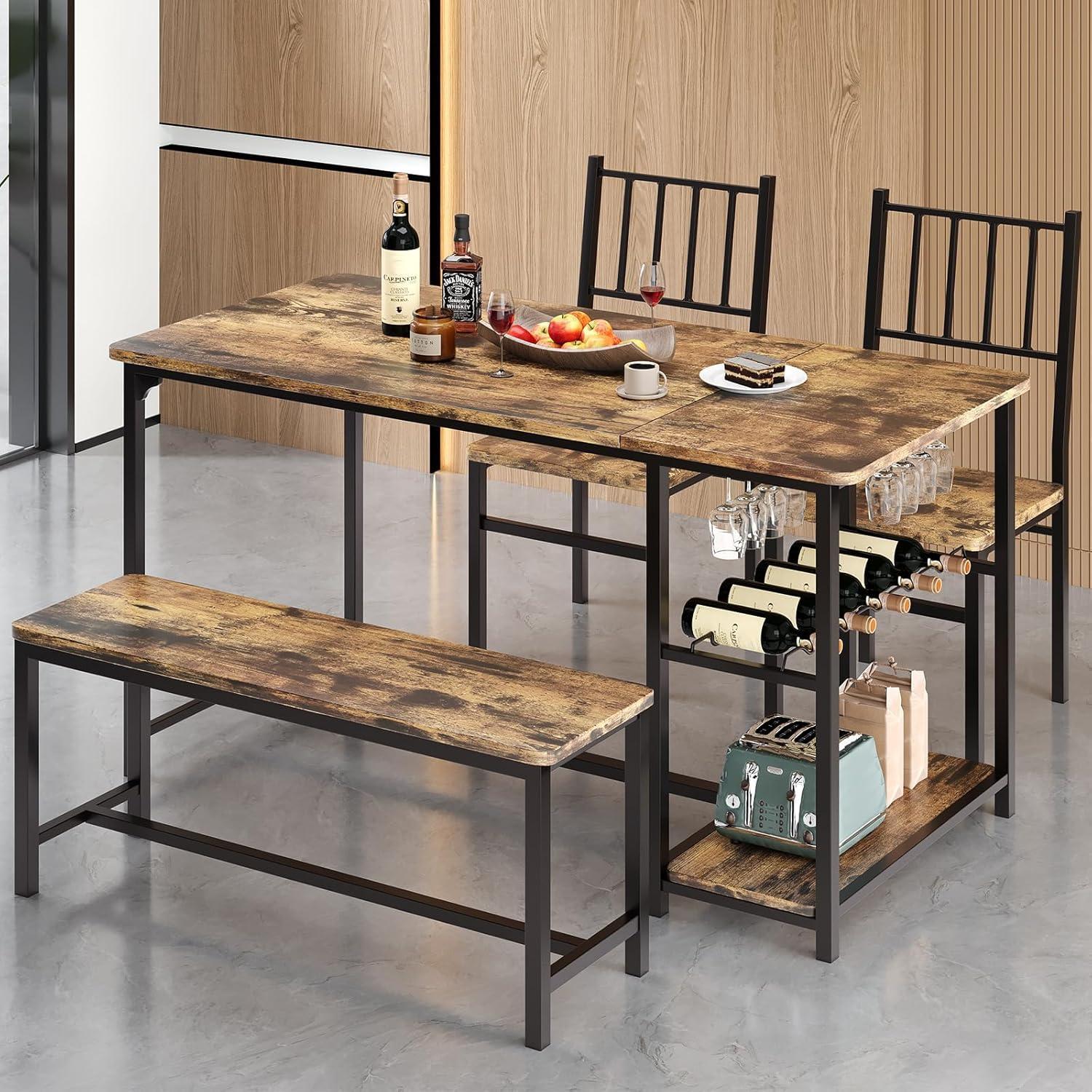 Smart Space Saving Dining Set With Built In Wine Storage